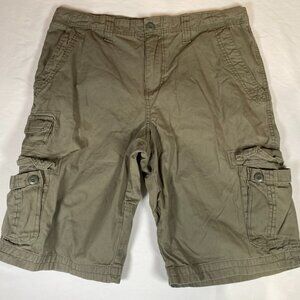 Urban Pipeline Cargo Longer Length Shorts Men's 36 Gray 100% Cotton